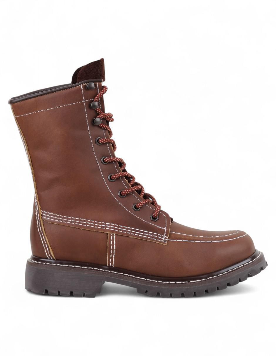 Bota industrial de cuero y piel
