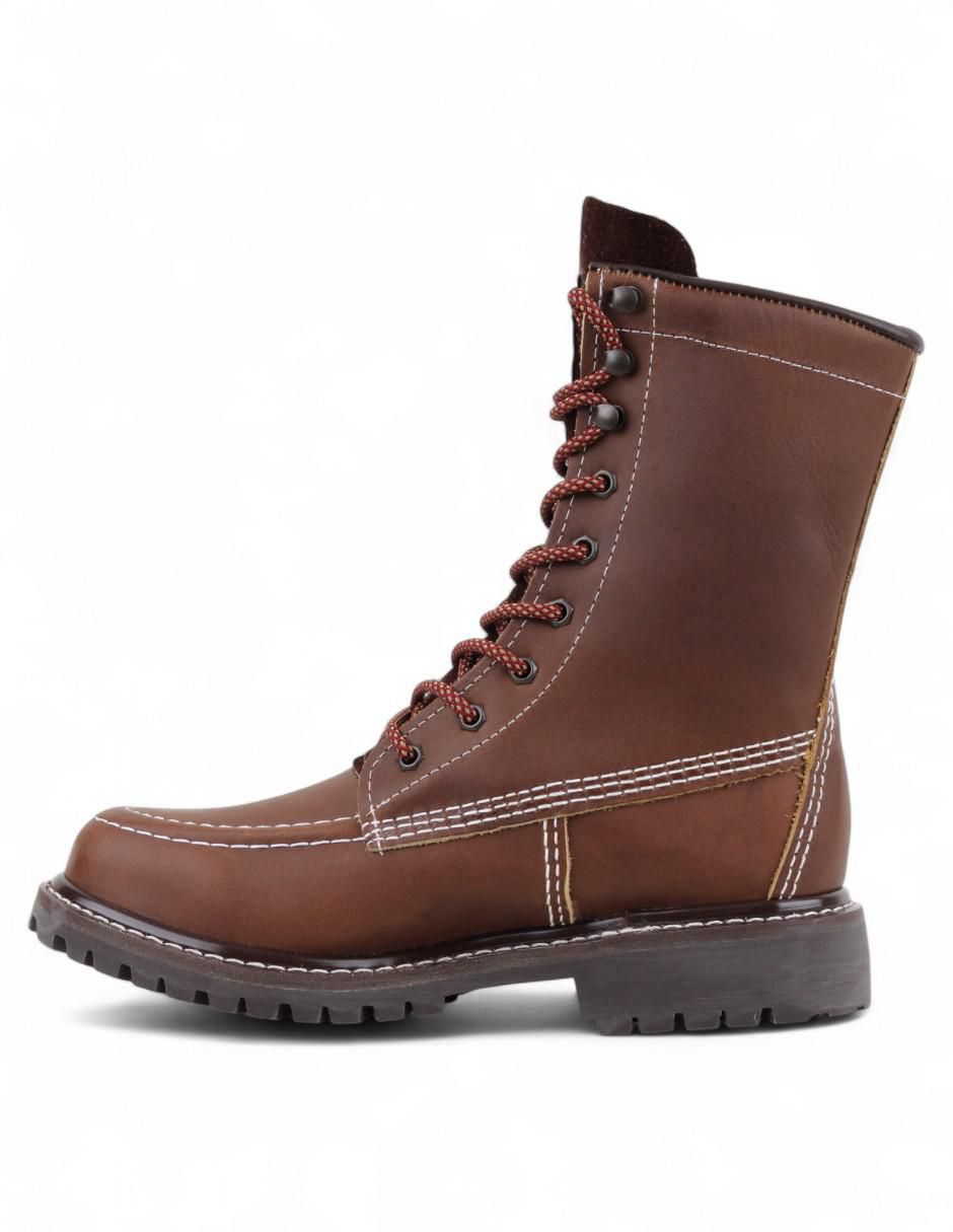 Bota industrial de cuero y piel