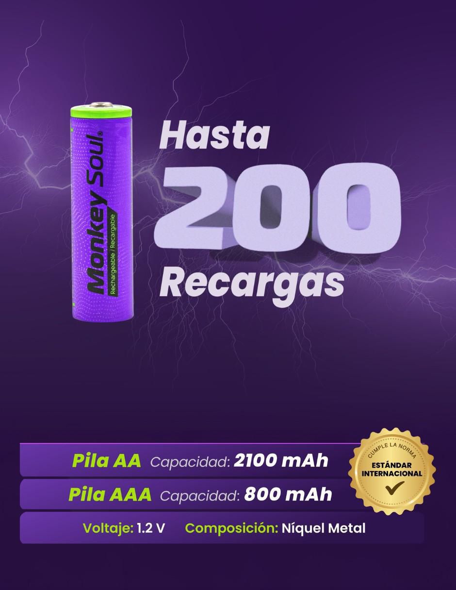 Paquete de pilas AA níquel-metal hidruro (nimh) 1.2 v