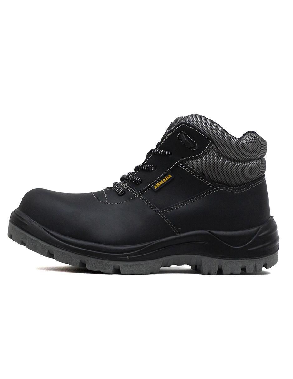 Bota industrial de cuero y piel