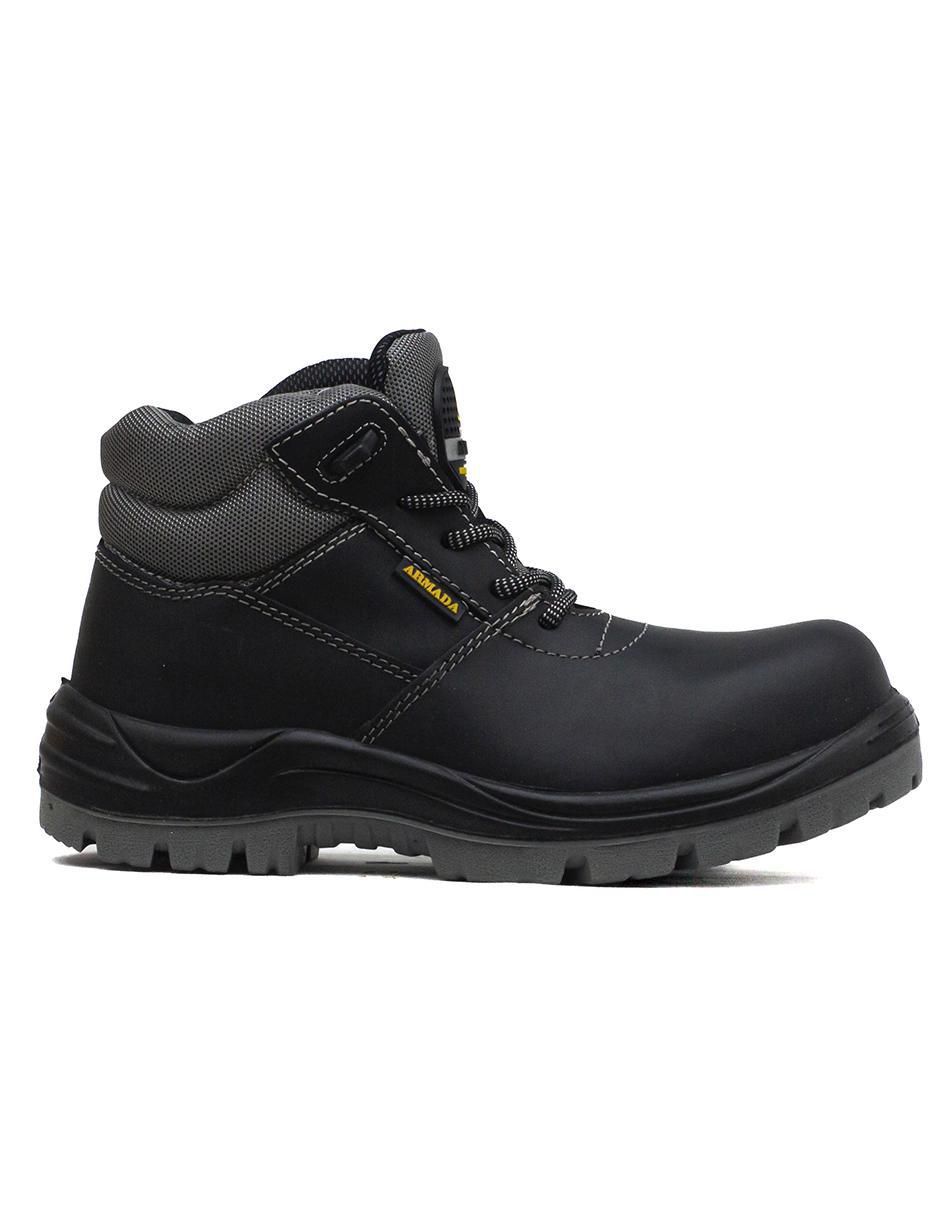 Bota industrial de cuero y piel