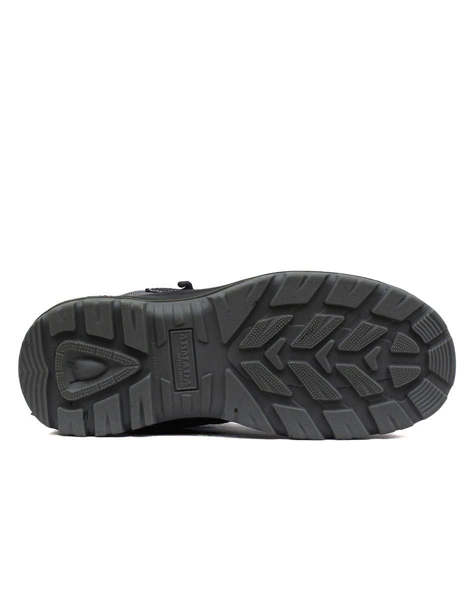 Bota industrial de cuero y piel