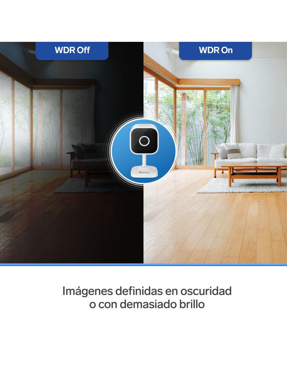 Cámara de seguridad alámbrica Full HD 47° a 100° con capacidad para grabar visión nocturna para interior 2