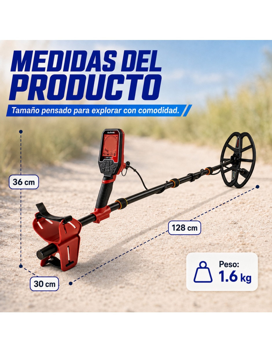 Detector de metales Audiotek