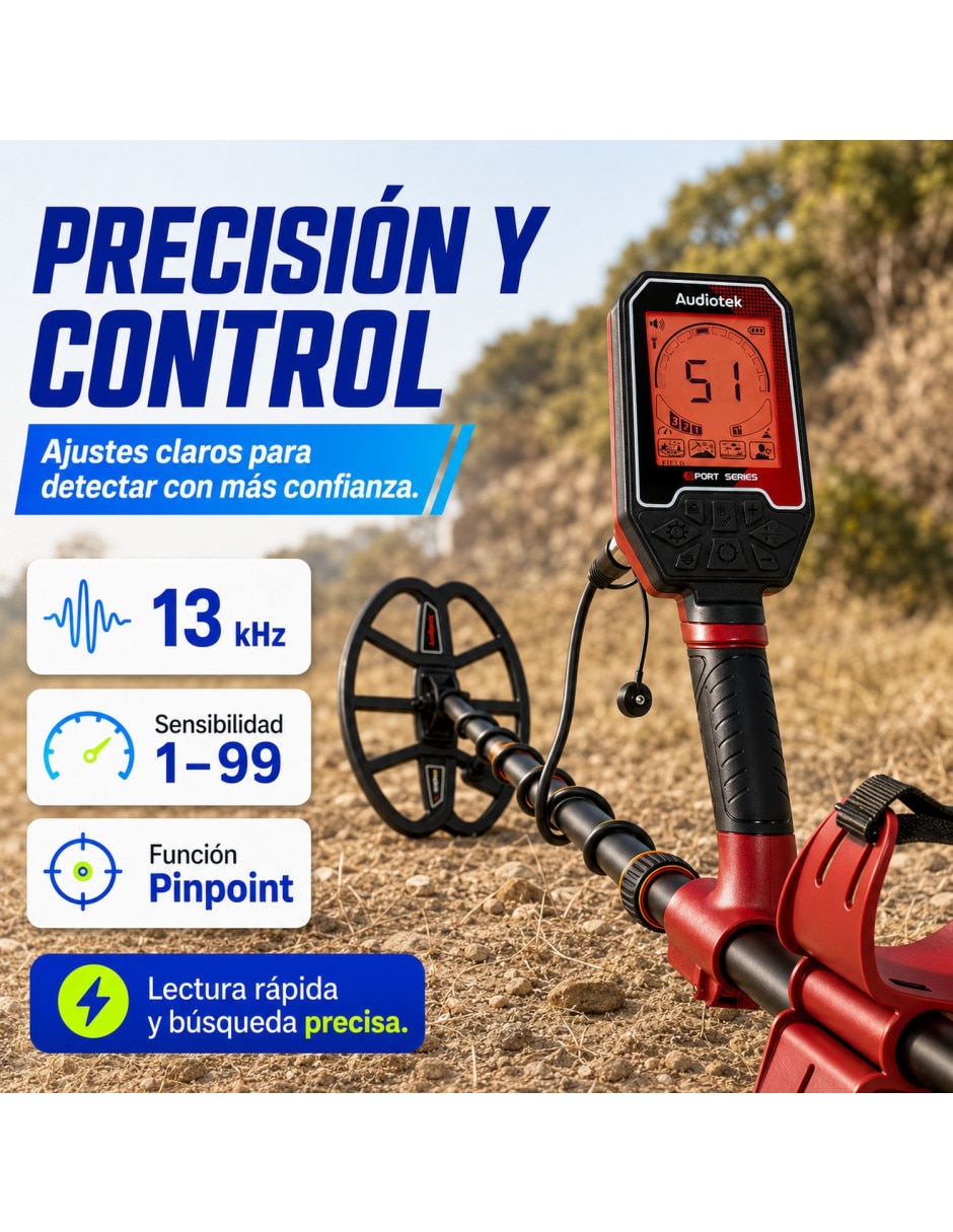 Detector de metales Audiotek