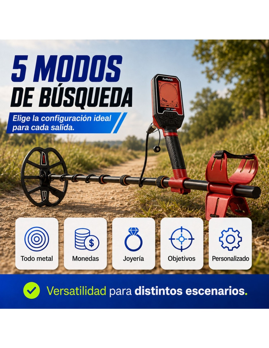 Detector de metales Audiotek