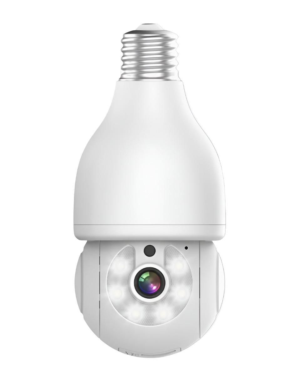 Cámara de seguridad inalámbrica Full HD 360° con capacidad para grabar visión nocturna para interior Cámara de seguridad inalámbrica Full HD 360° con capacidad para grabar visión nocturna para interior