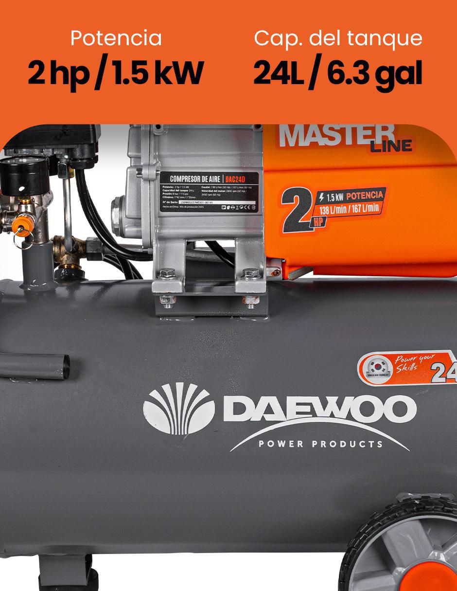 Compresor 24 l 2 hp