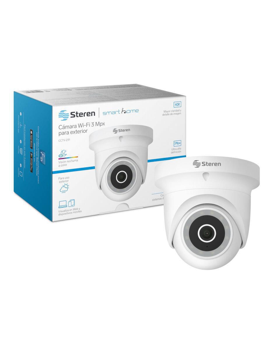 Cámara de seguridad inalámbrica Full HD 10° a 90° con capacidad para grabar visión nocturna para exterior 4