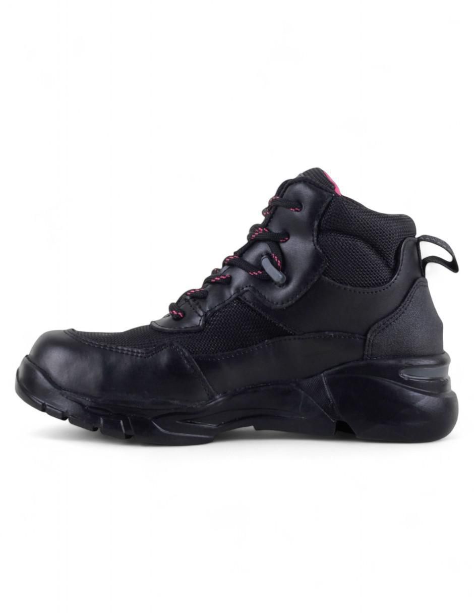 Bota industrial de cuero y piel