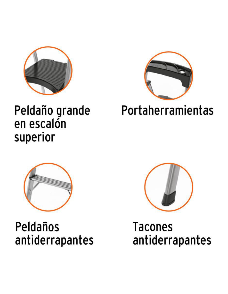 Escalera convertible de aluminio