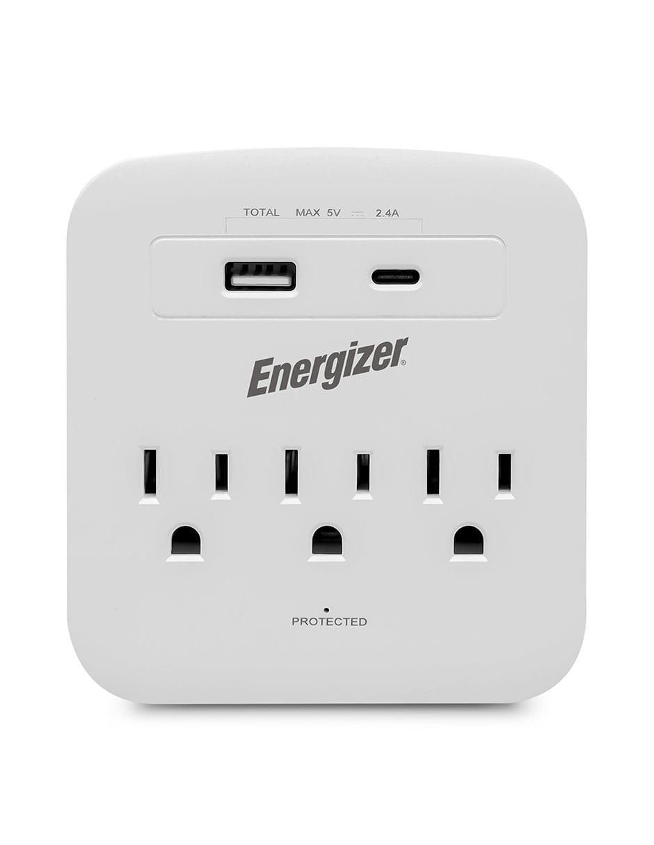Multicontacto en-tap3 de 3 salidas y 2 puertos usb