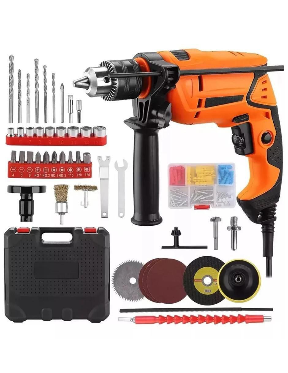 Kit de taladro atornillador y kit de puntas belug multiuso de 110 v