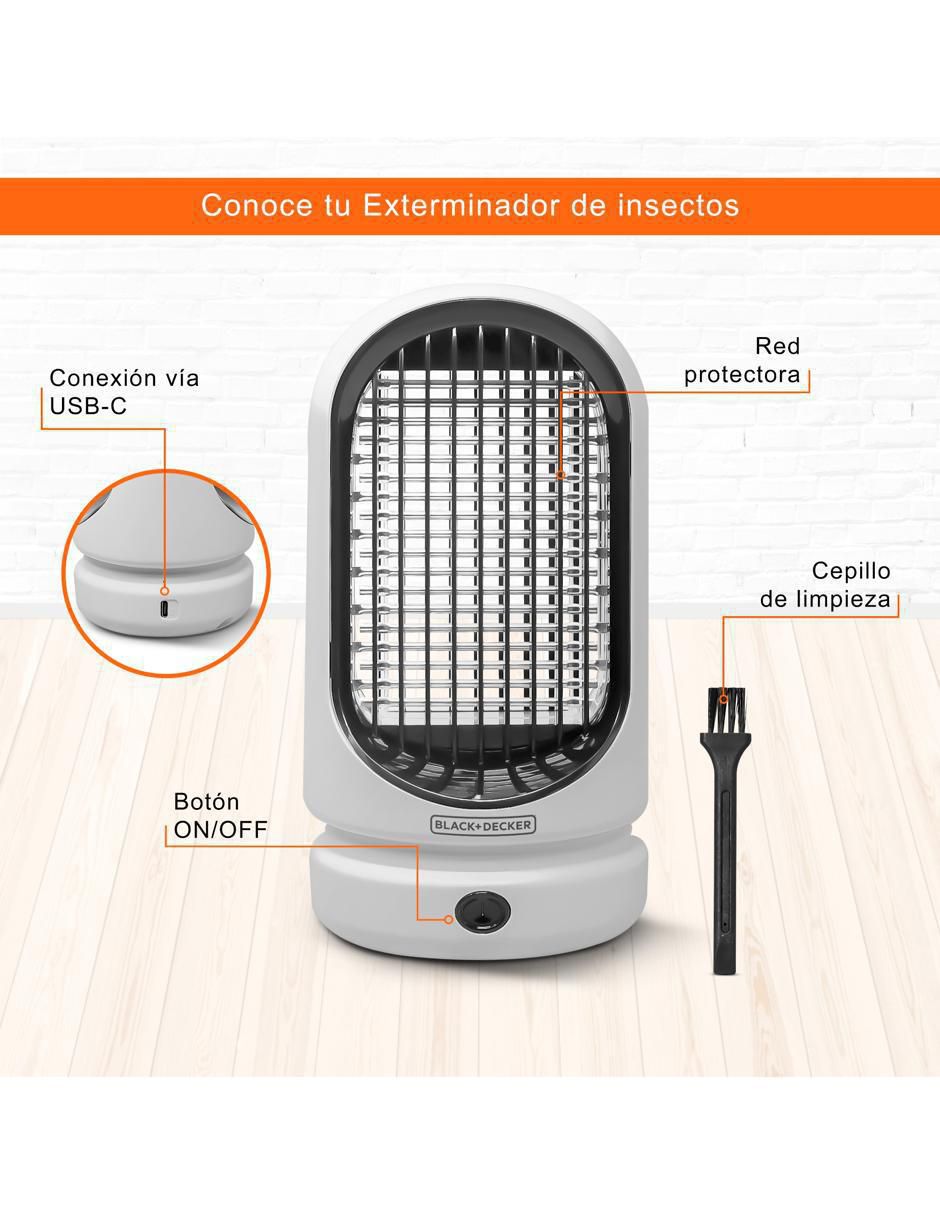 Lámpara mata insectos recargable 6