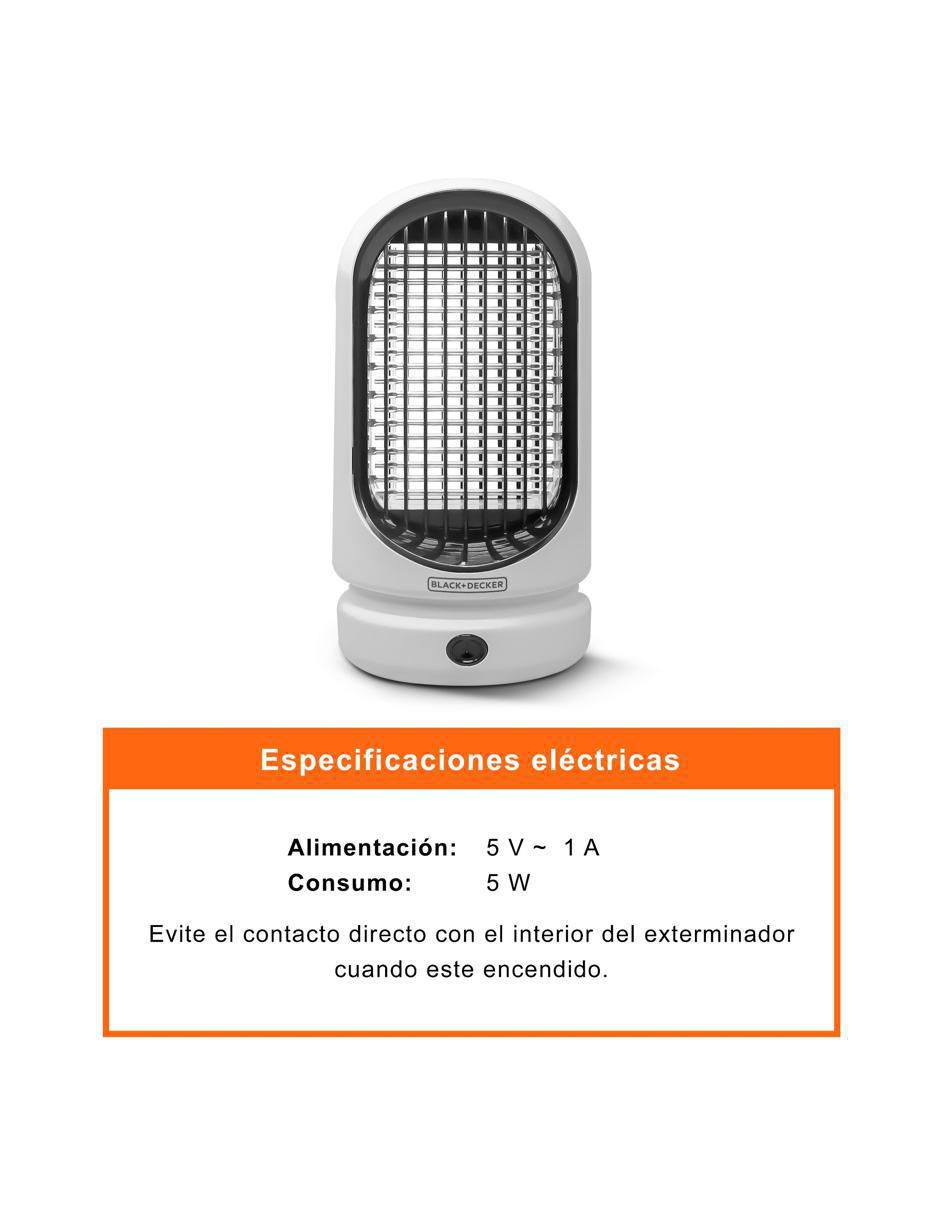 Lámpara mata insectos recargable 7
