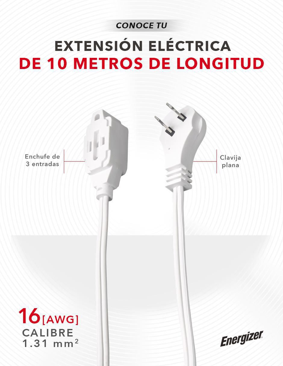 Extensión eléctrica 10 m 8