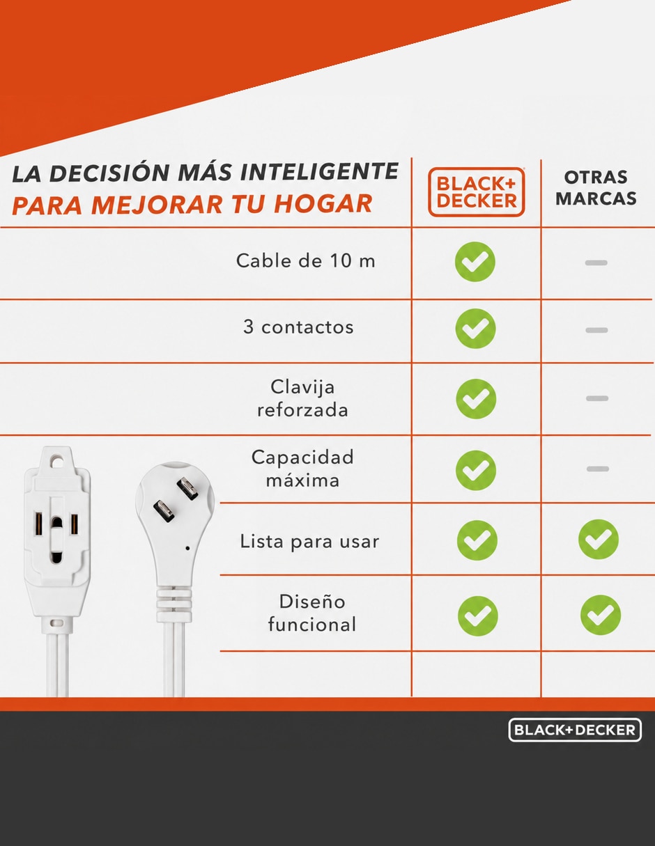 Extensión eléctrica 10 m 4