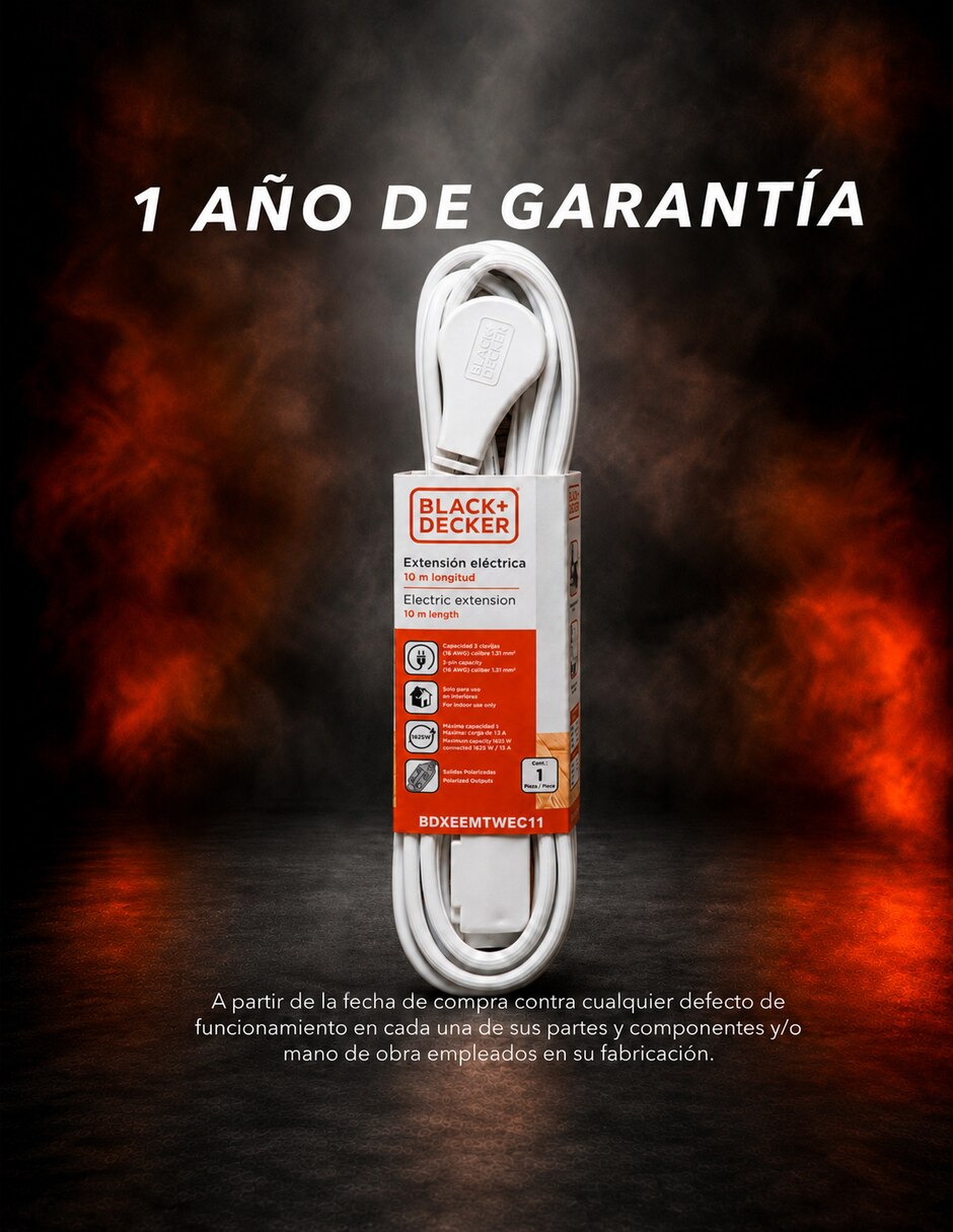Extensión eléctrica 10 m 5