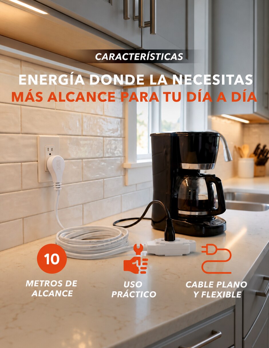 Extensión eléctrica 10 m 9