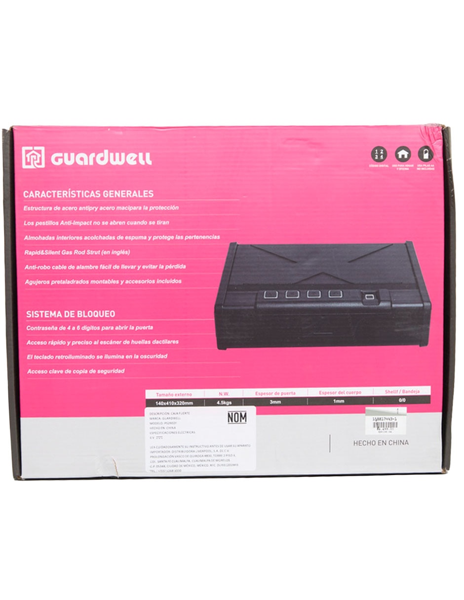 Caja Fuerte Eléctrica Guardwell