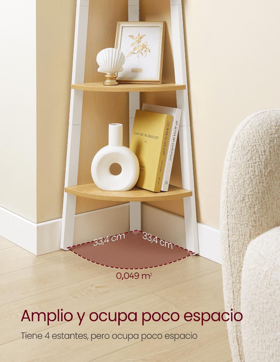 Estante de acero esquinero Barnet MLLS034Y70 2