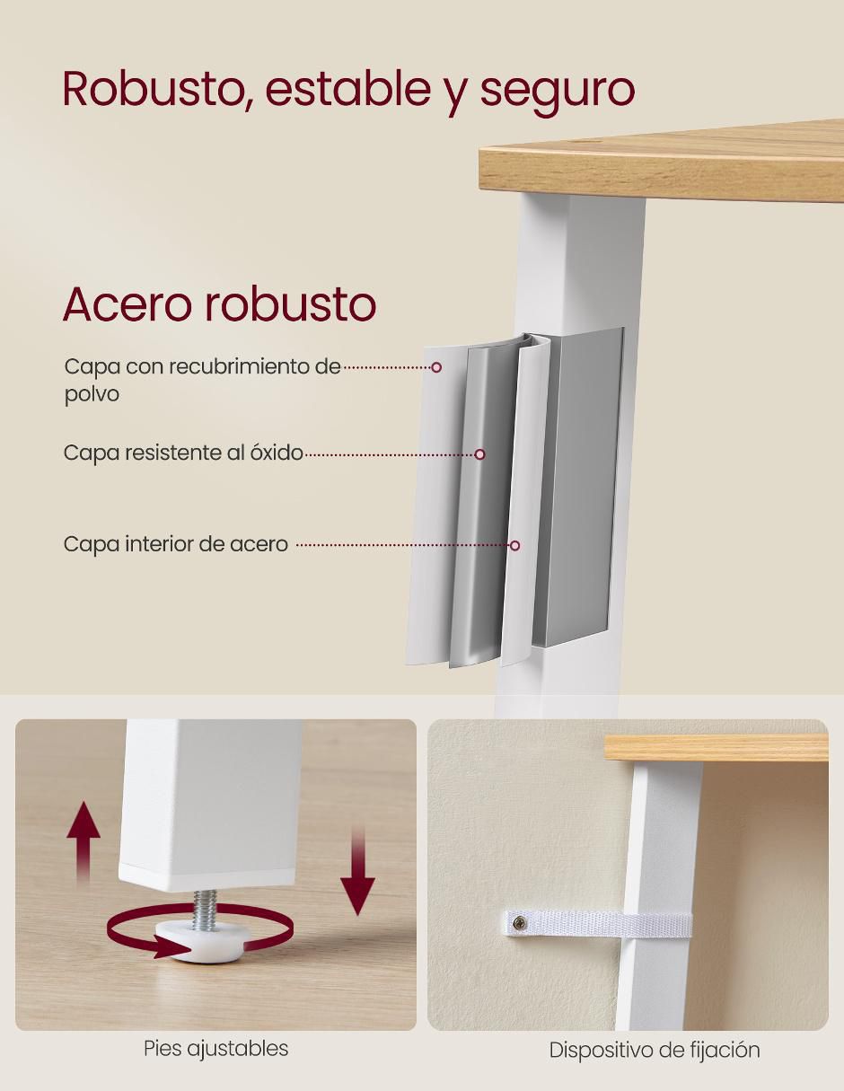 Estante de acero esquinero Barnet MLLS034Y70 3