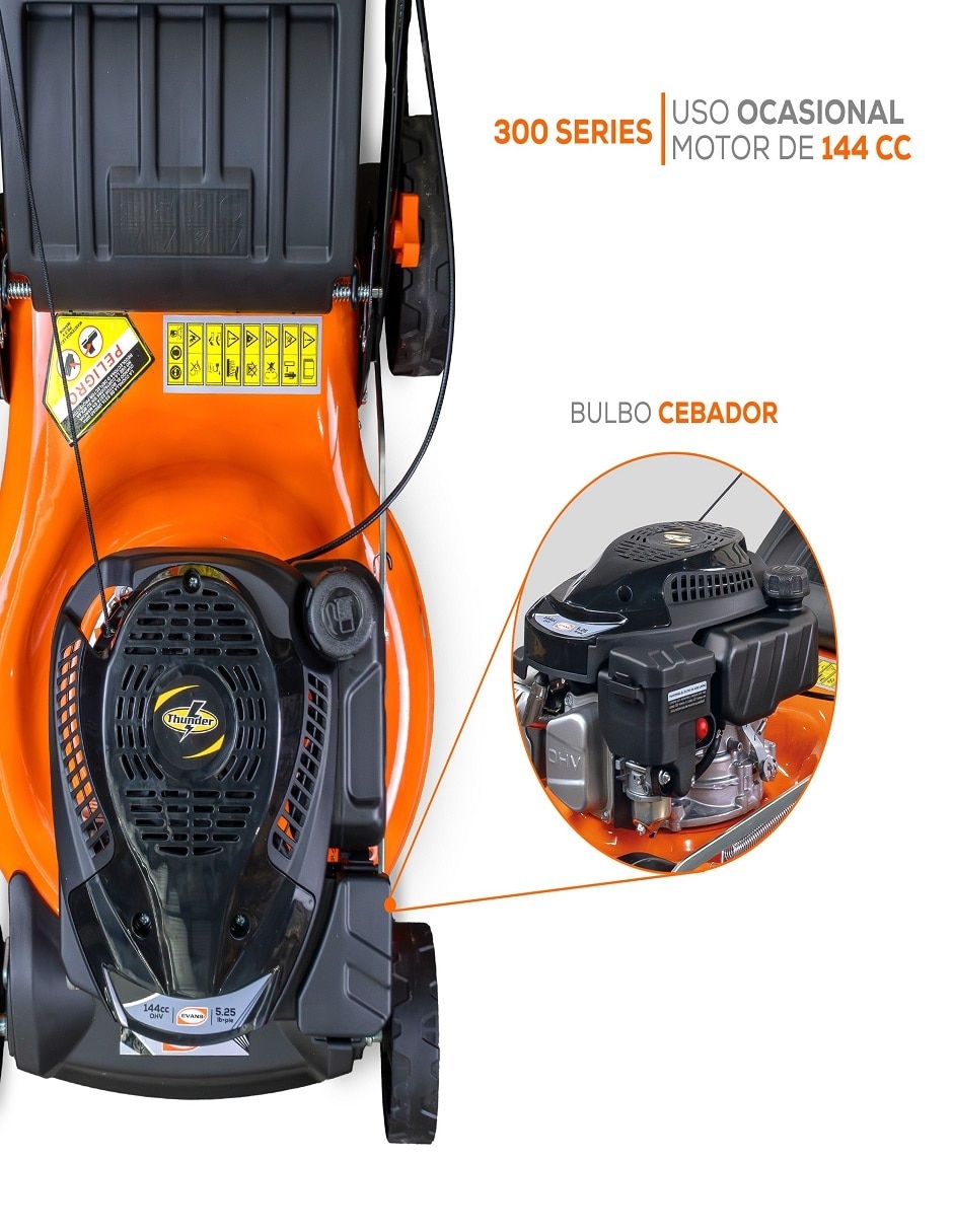 Podadora de pasto a gasolina Evans PE18N144R