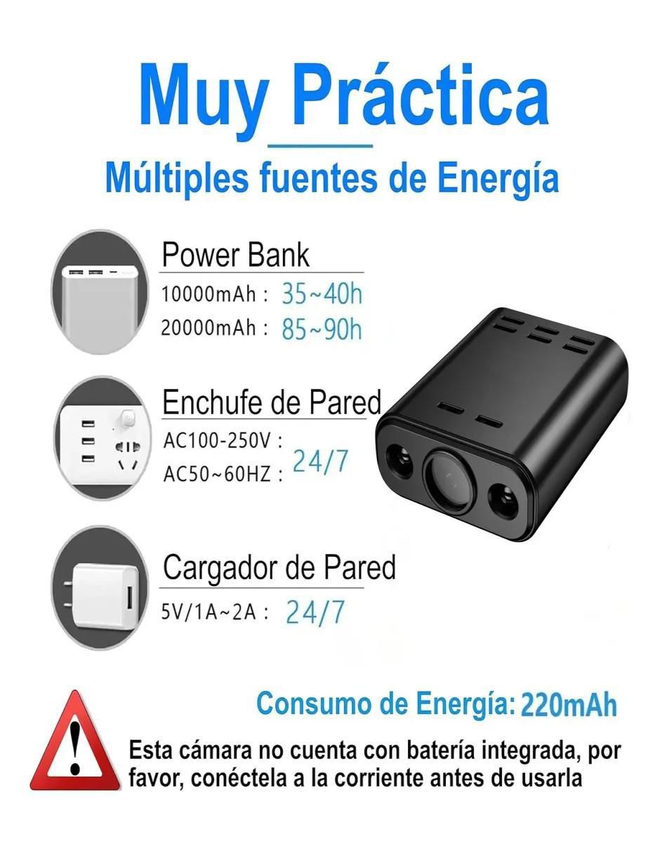Cámara Wi-Fi de seguridad inalámbrica 2K 150° a 60°  con capacidad para grabar visión nocturna para interior 9