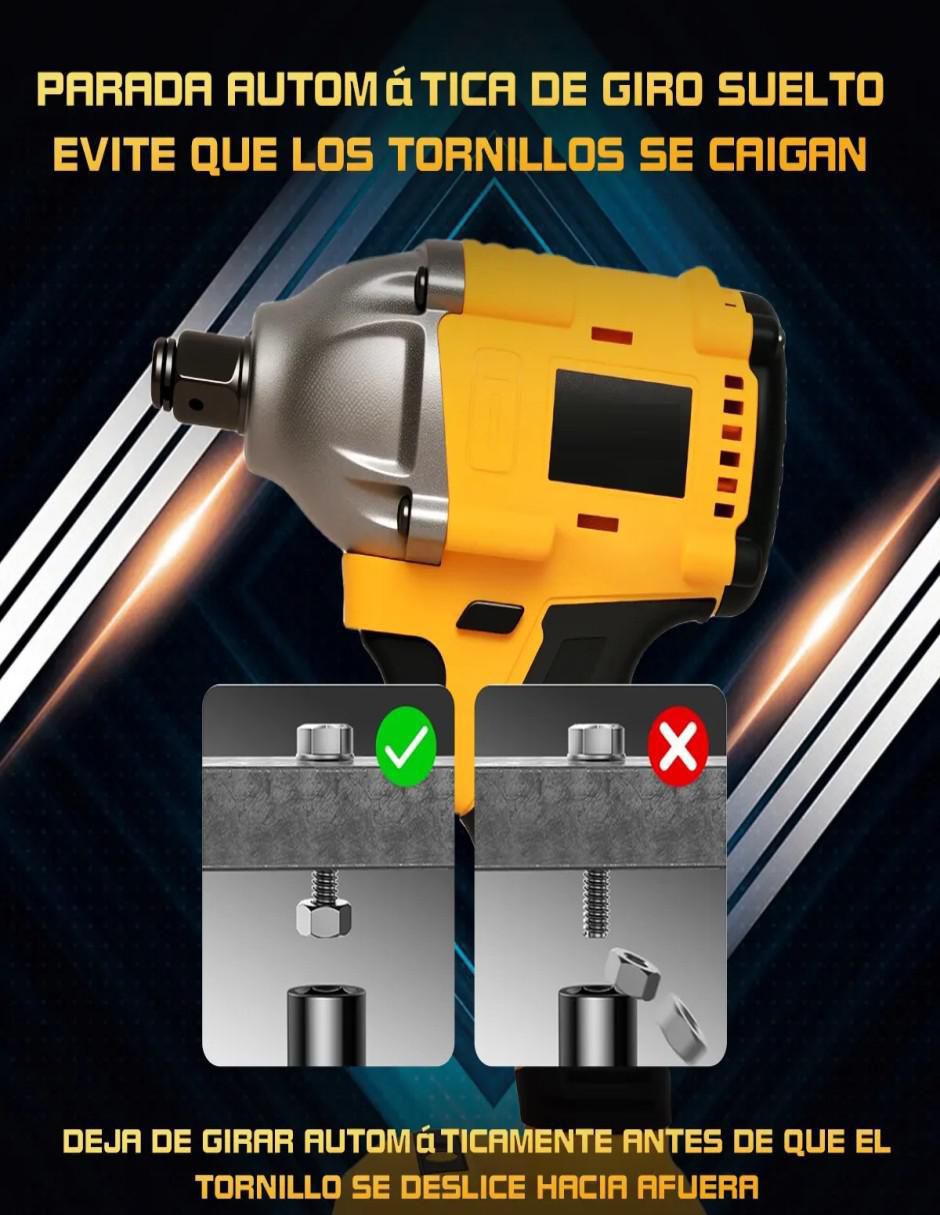 Taladro y llave de impacto inalámbrico Belug Pistola de impacto de 127 V
