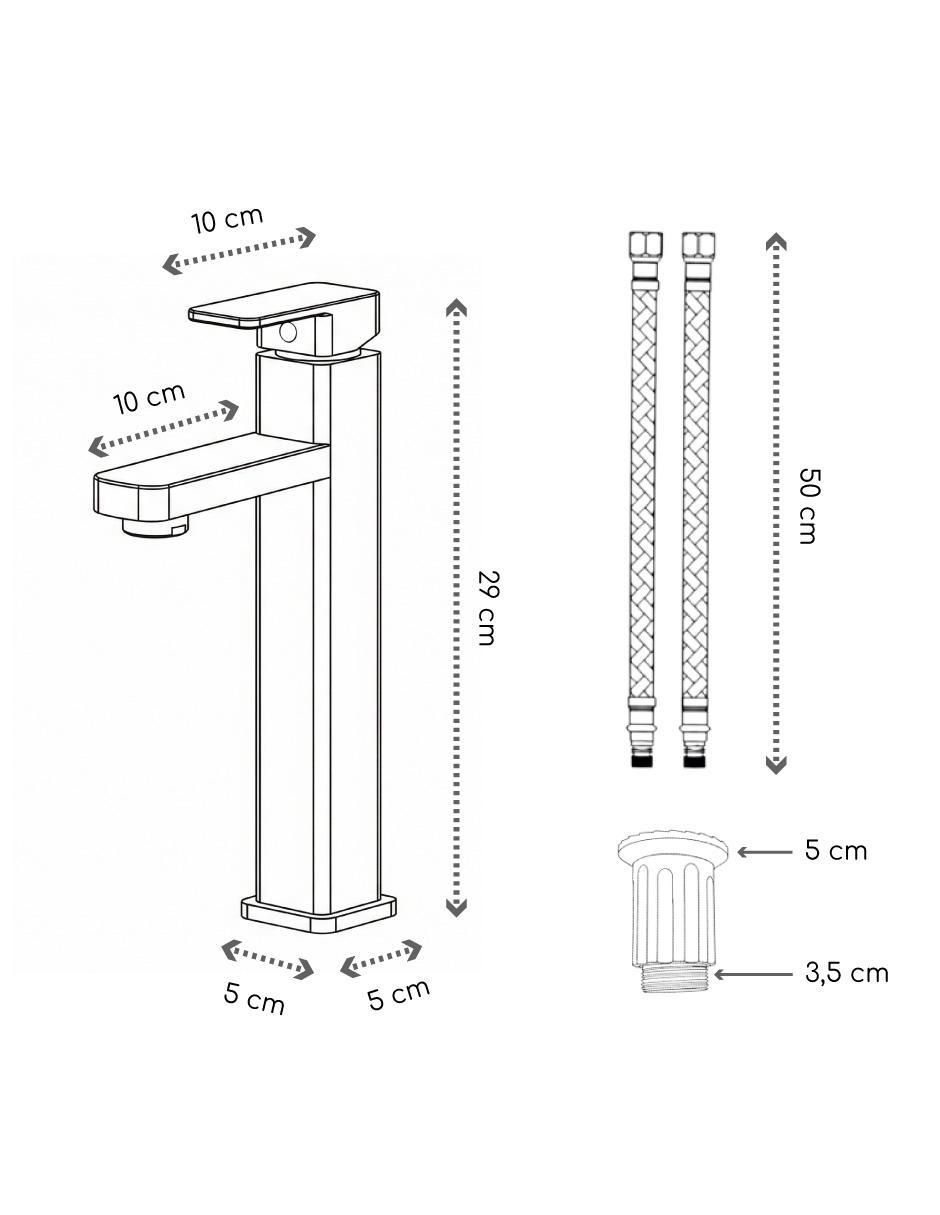 Llave mezcladora para baño Brucke Akashi