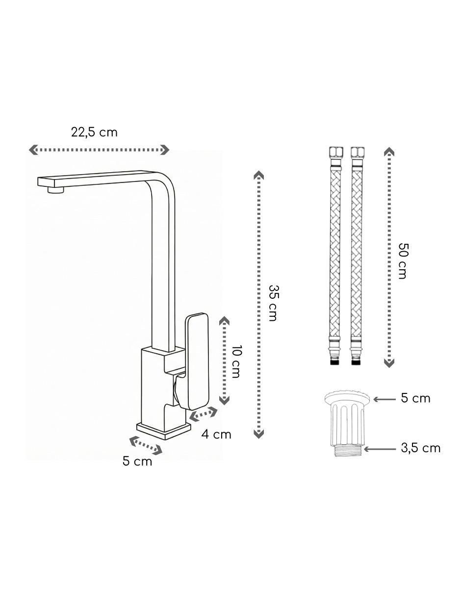 Llave mezcladora para cocina Brucke akashi