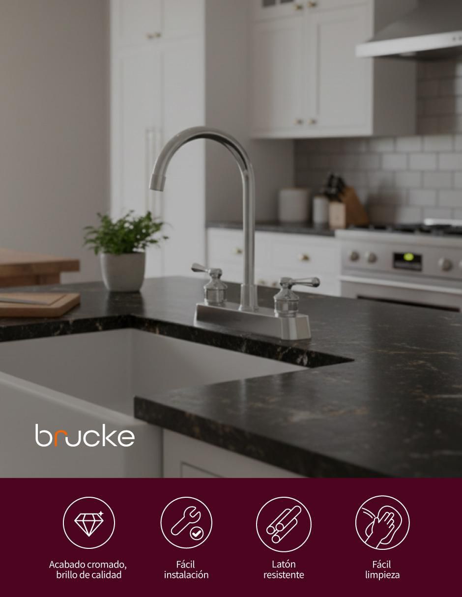 Llave mezcladora para baño Brucke