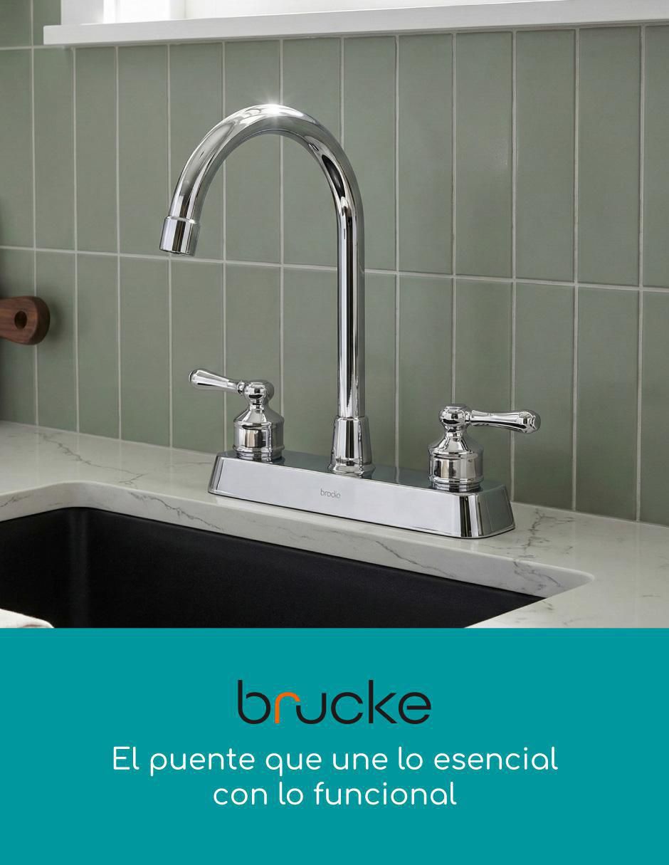 Llave mezcladora para baño Brucke