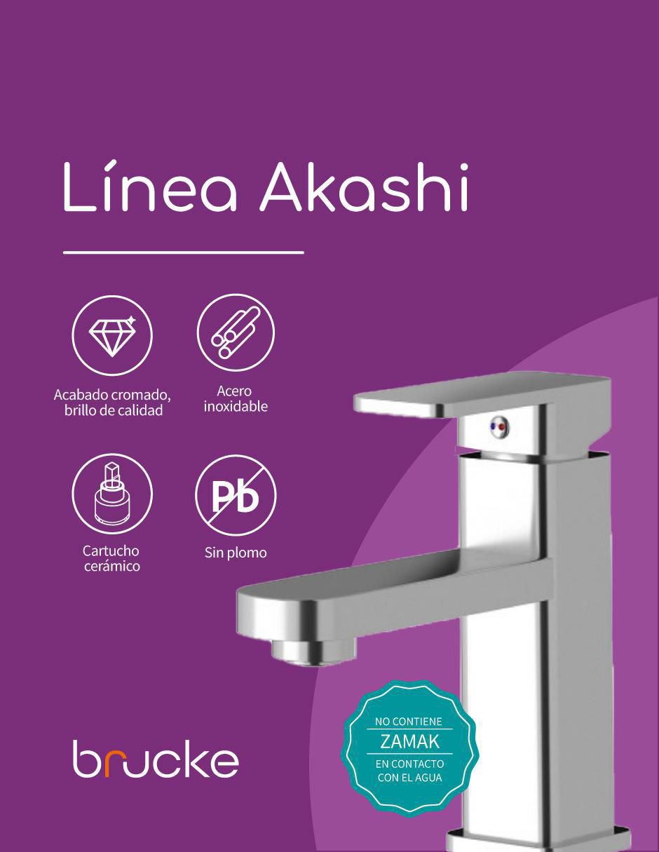 Llave mezcladora para baño Brucke Akashi