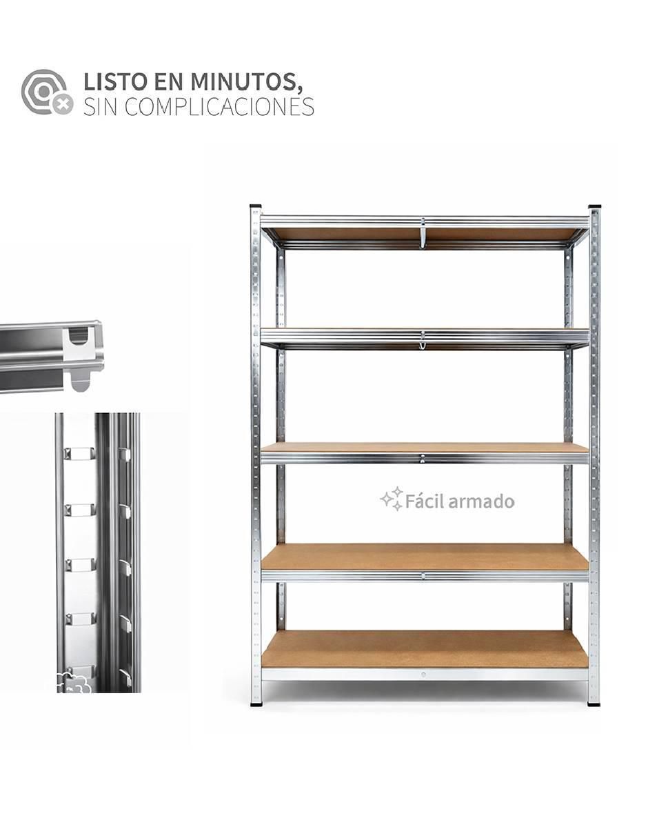 Estante de acero inoxidable organizador Anaquel 5