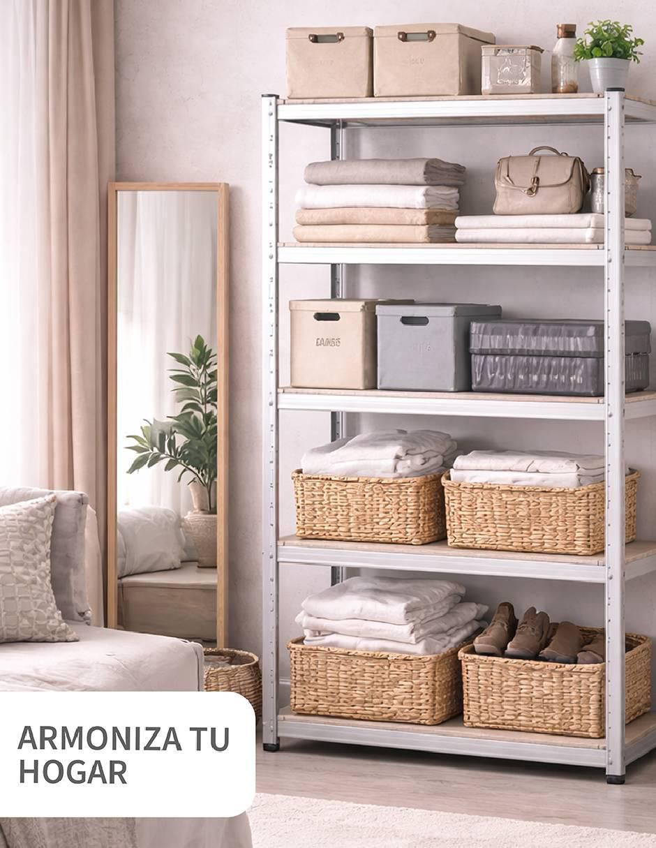 Estante de acero inoxidable organizador Anaquel 6