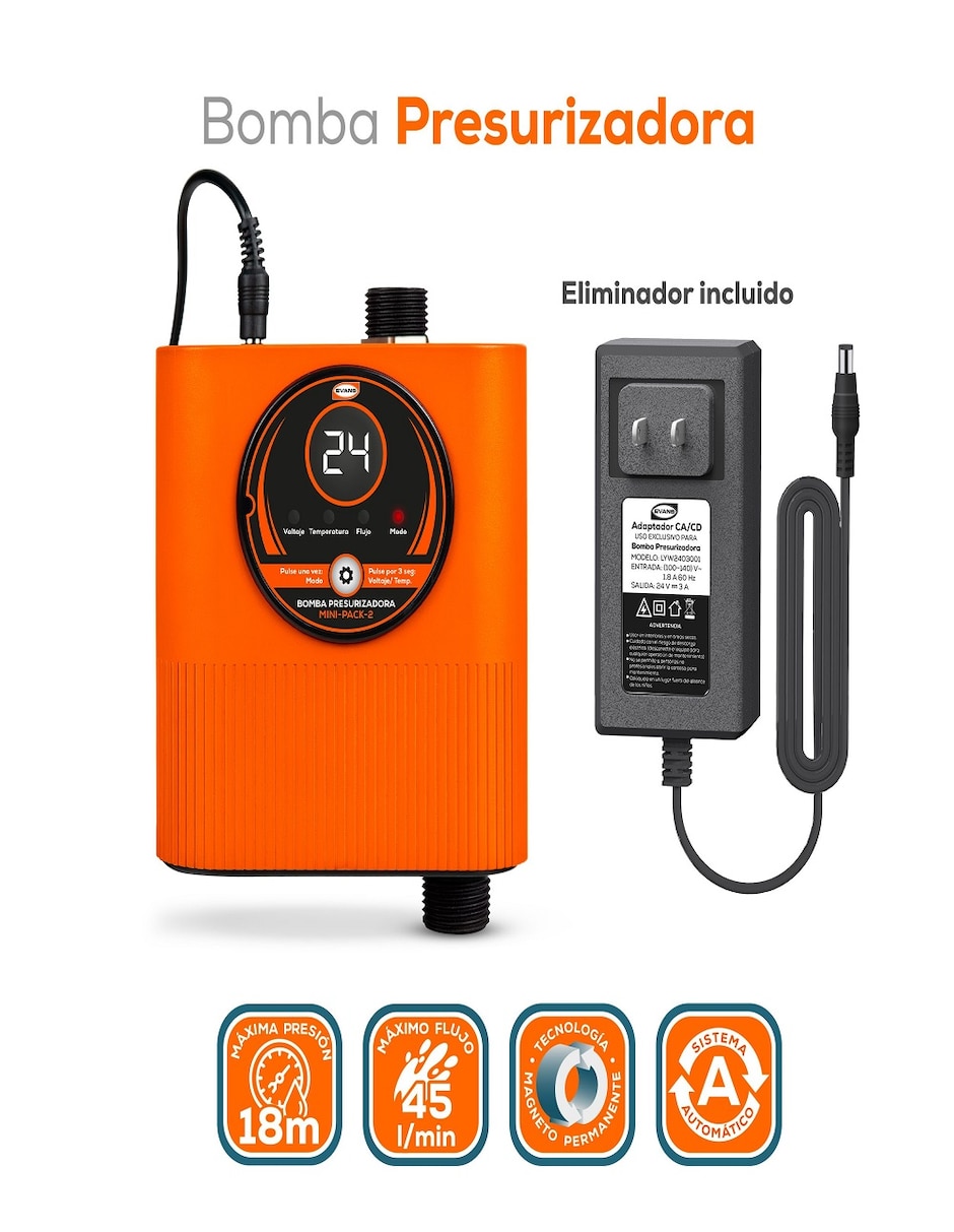 Bomba de agua presurizada 0.5 hp