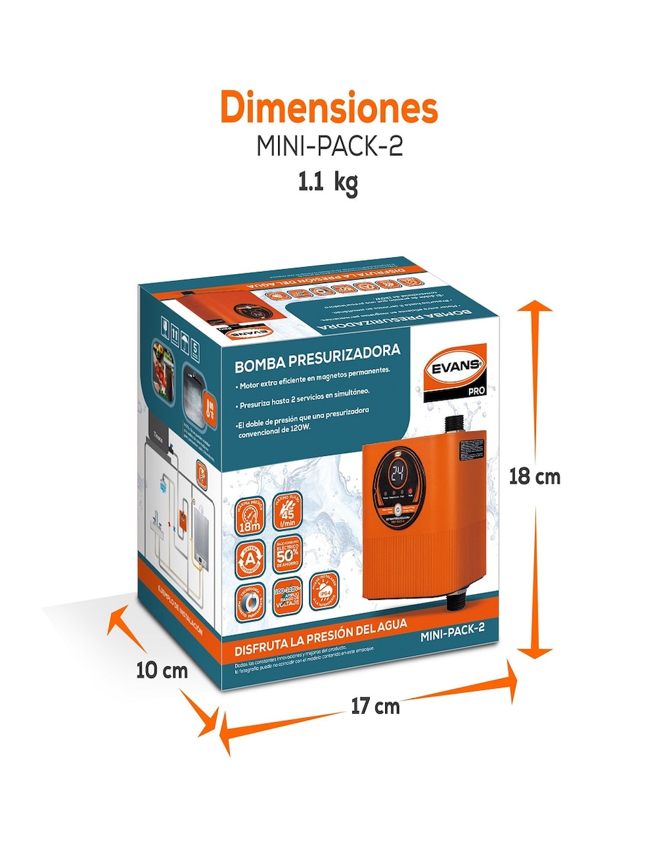 Bomba de agua presurizada 0.5 hp 3