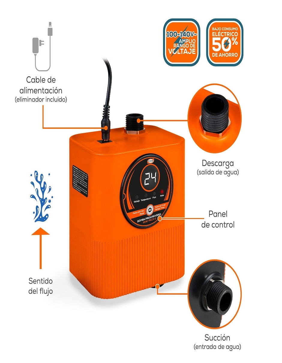 Bomba de agua presurizada 0.5 hp 4