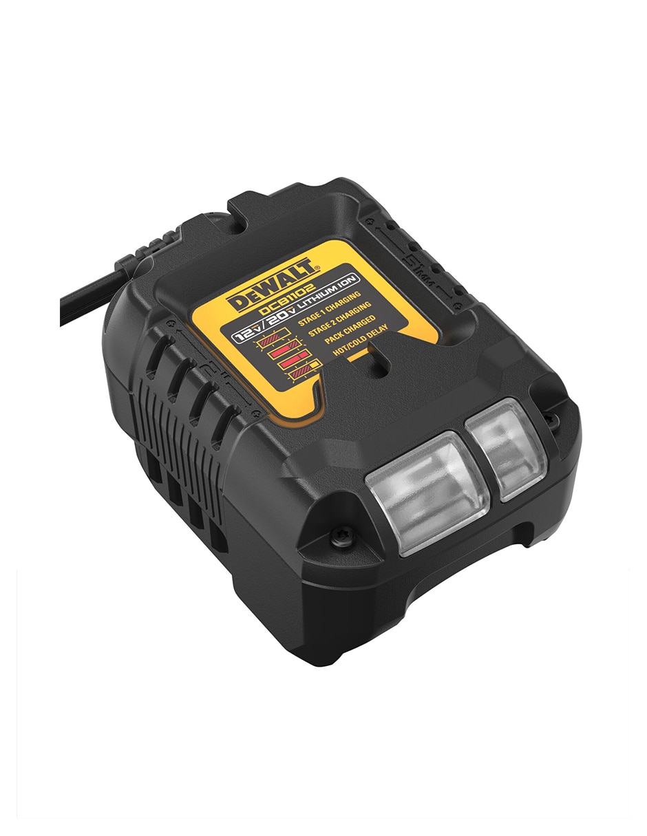 Cargador inalámbrico dewalt de 20 w dcb1102-b3