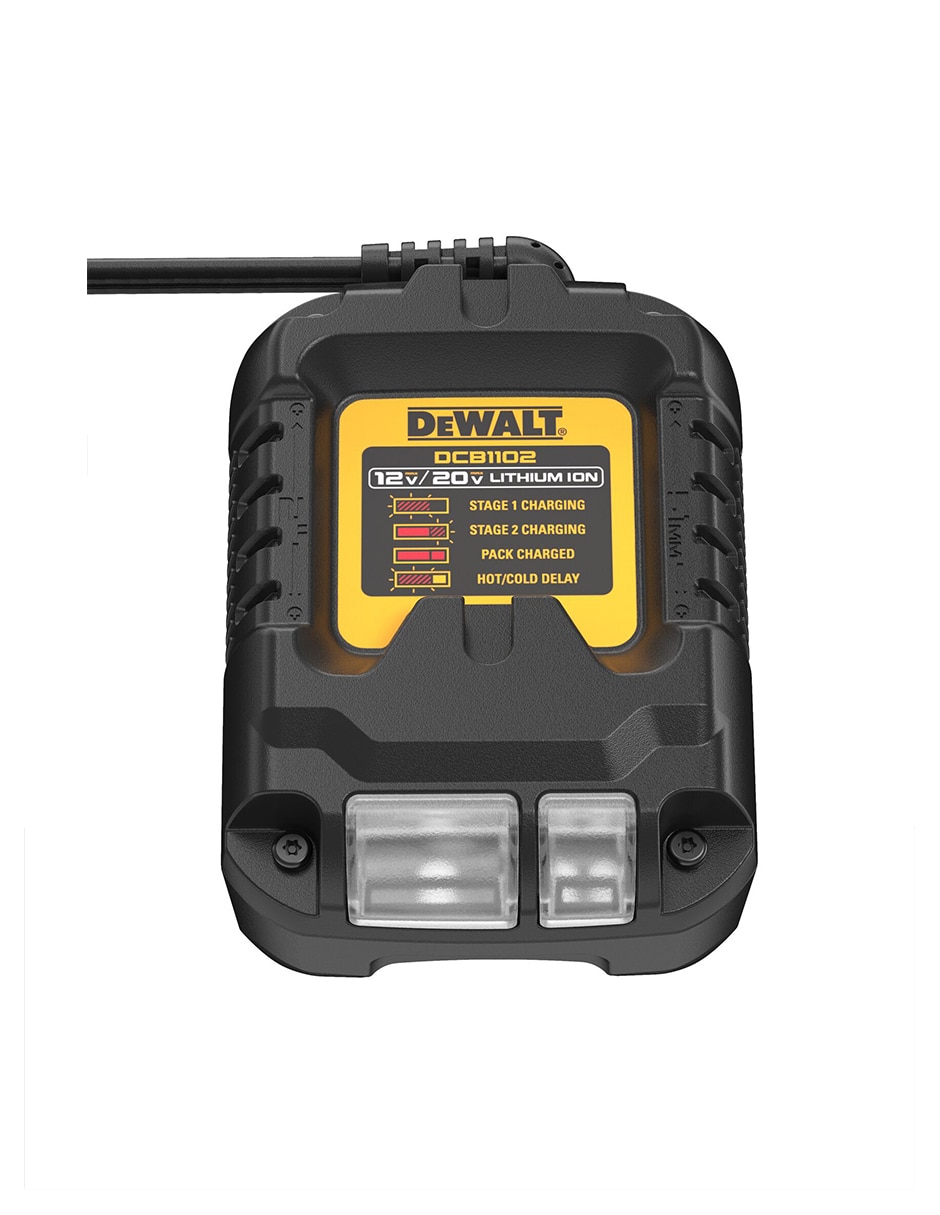 Cargador inalámbrico dewalt de 20 w dcb1102-b3