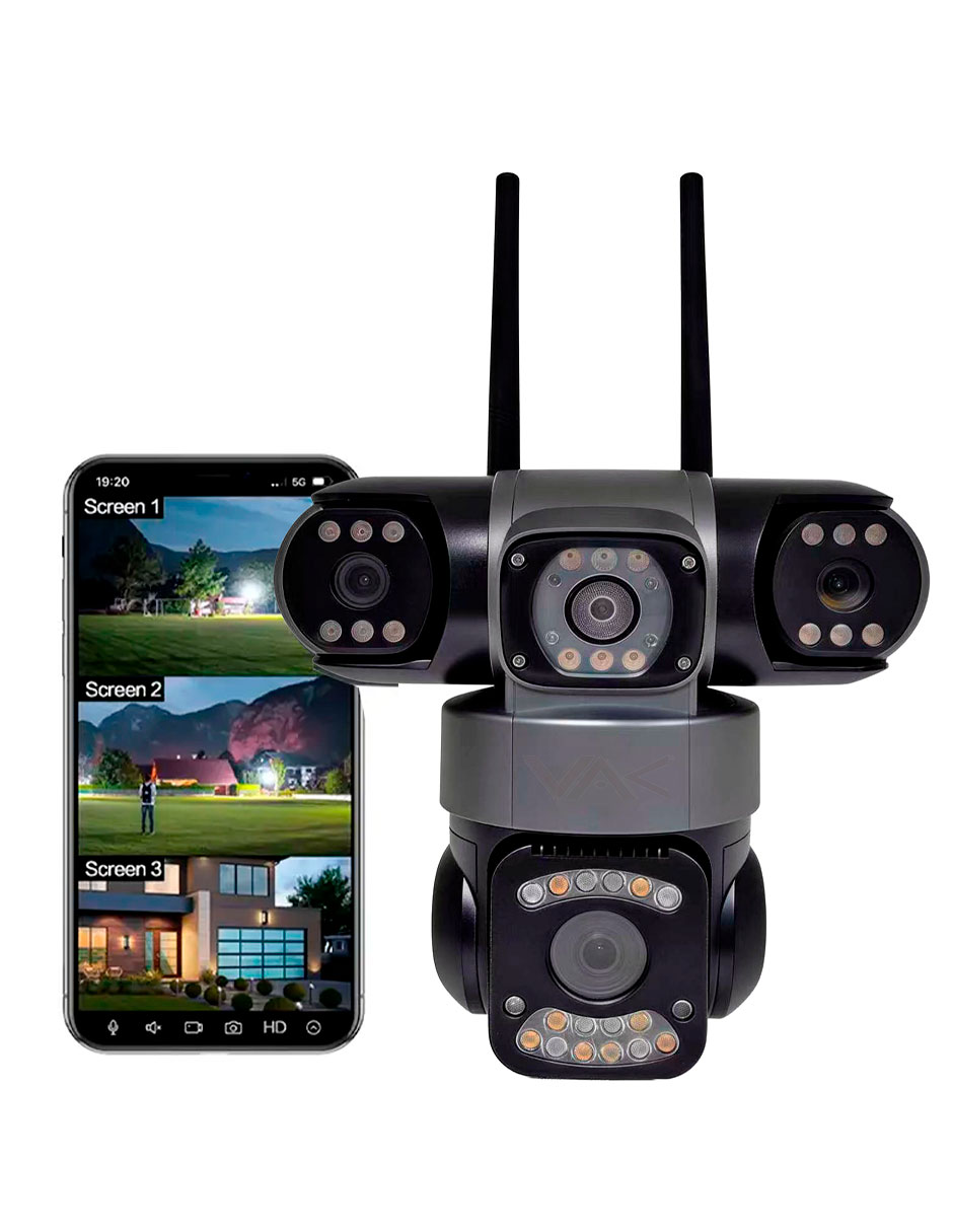 Camara individual de seguridad modelo VS-3L5 alámbrica 4K/UHD 90° con capacidad para grabar con visión nocturna para interior y exterior 1
