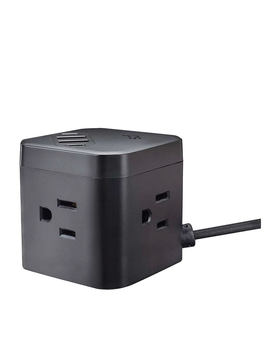 Multicontacto SR-A47022 de 4 contactos y 2 puertos USB 12