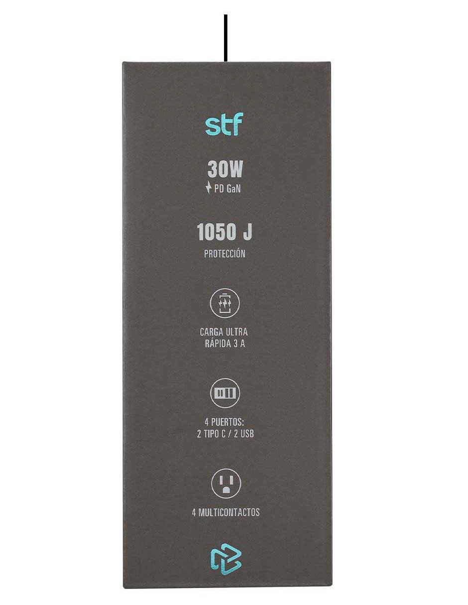 Multicontacto SR-A47022 de 4 contactos y 2 puertos USB 5
