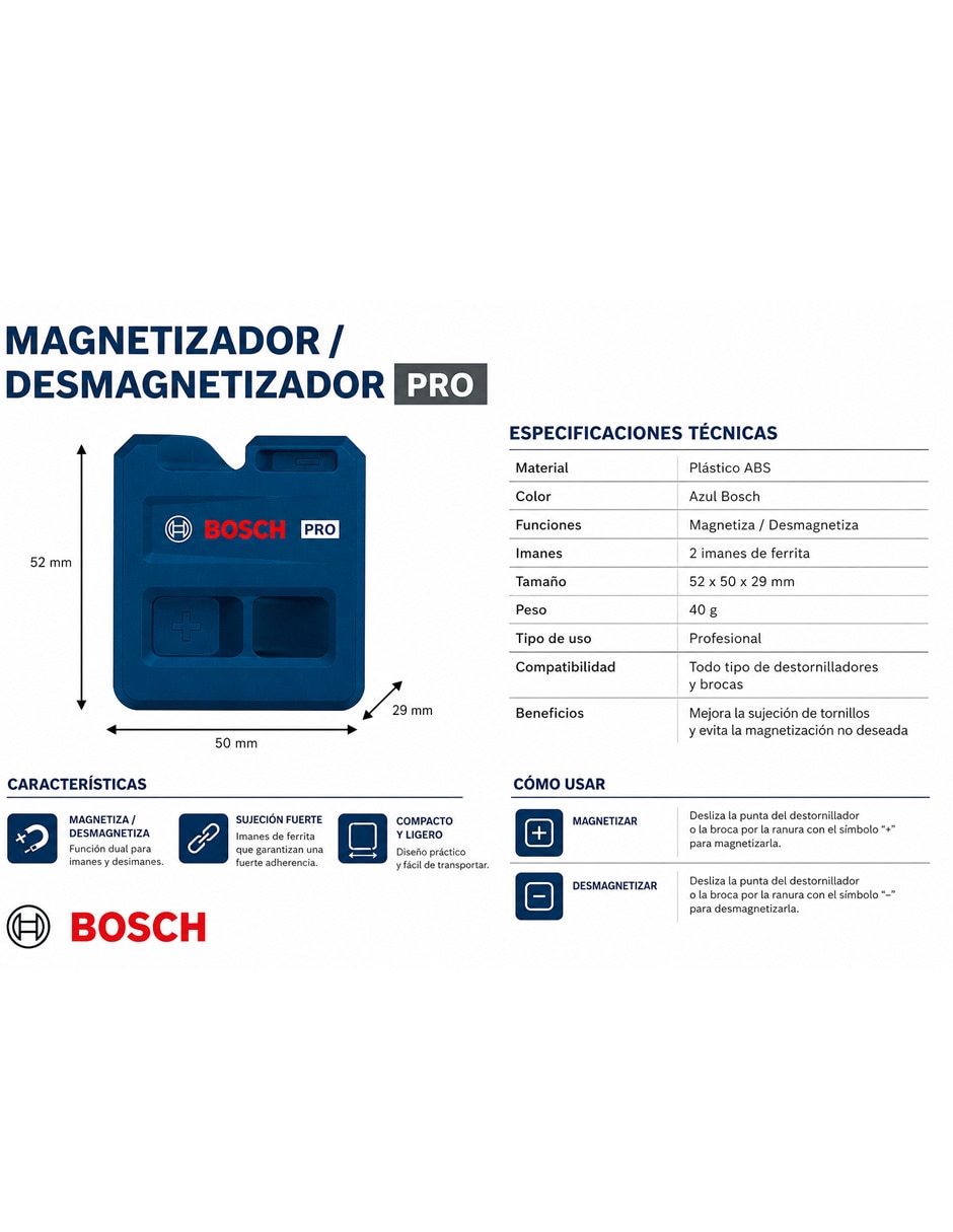 Magnetizador para ferretería