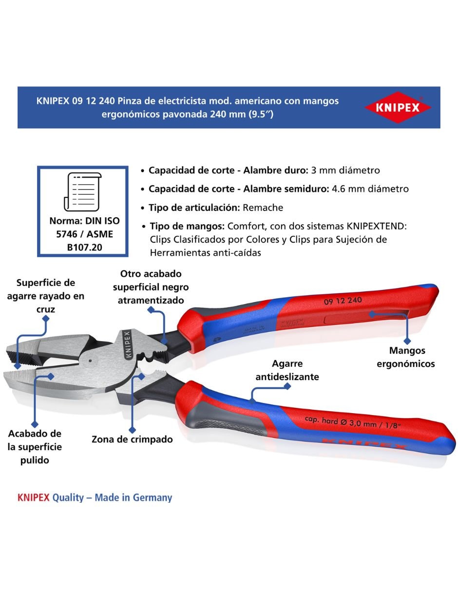Pinza de electricista 3