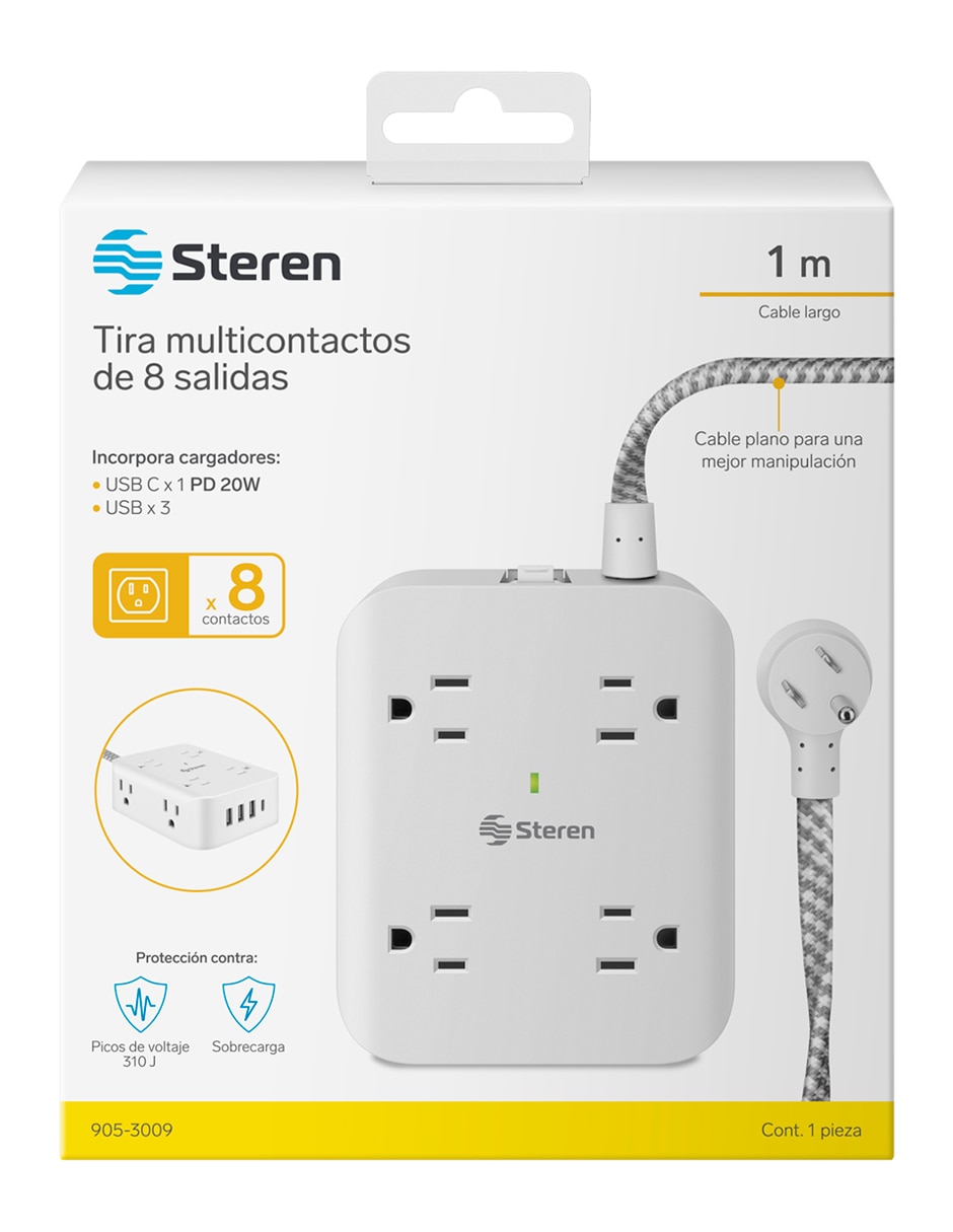Multicontacto 905-3009 de 8 contactos