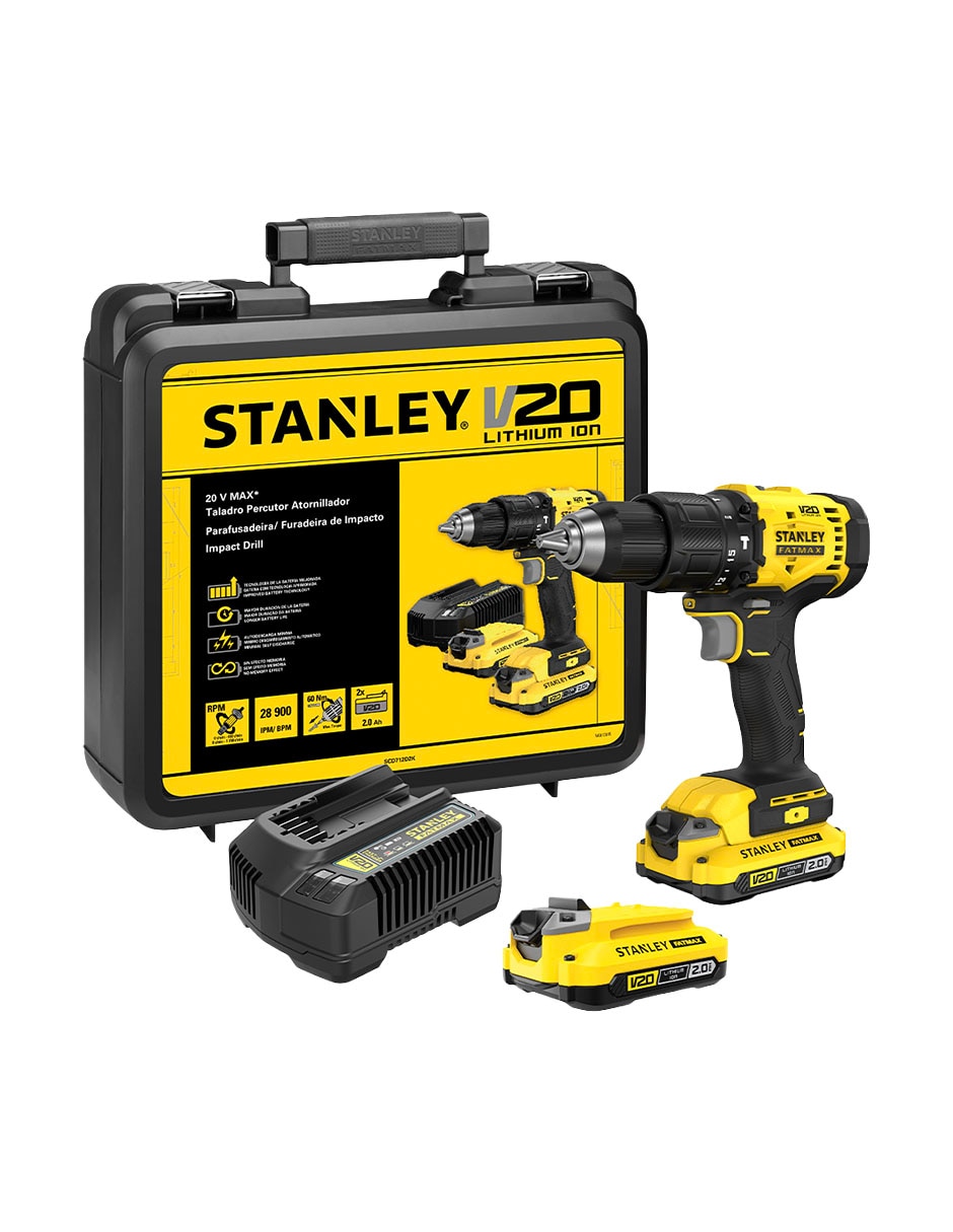 Taladro inalámbrico SCD712D2K-B3 de 20 V Taladro inalámbrico SCD712D2K-B3 de 20 V
