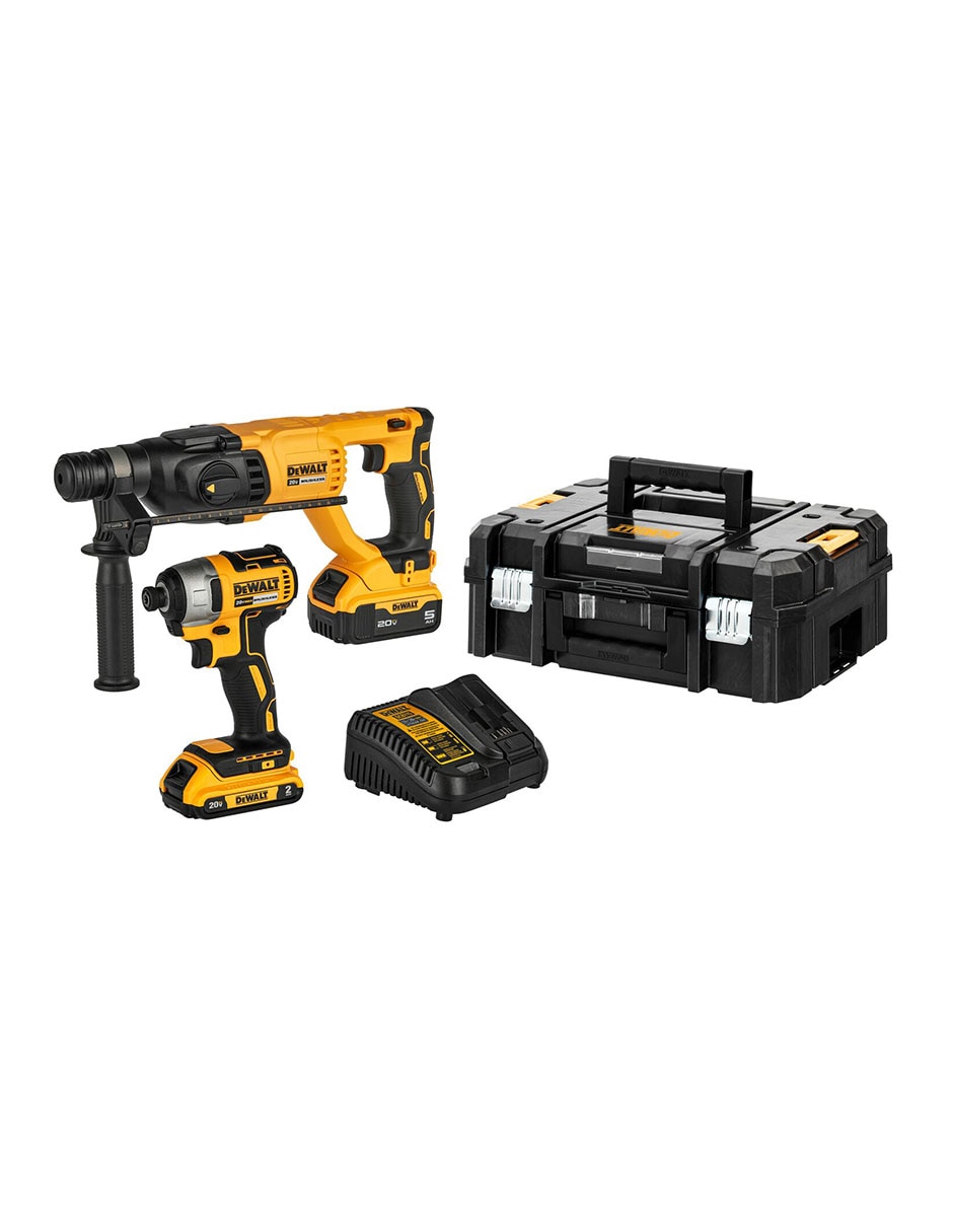 Rotomartillo y atornillador Dewalt DCK260D1P1T-B3 1500 W 5 piezas