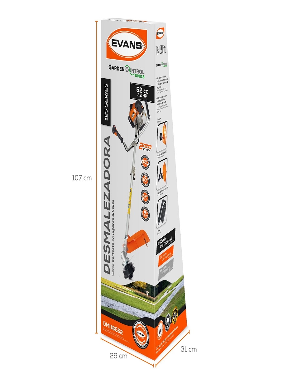 Desbrozadora Gasolina de hilo o cuchilla DMI18G52 6